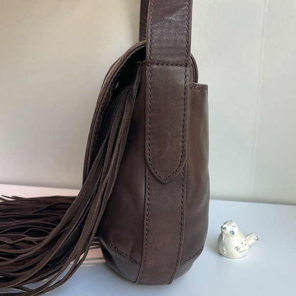 Frye Ray Fringe Saddle Bag - Picture 11 of 17